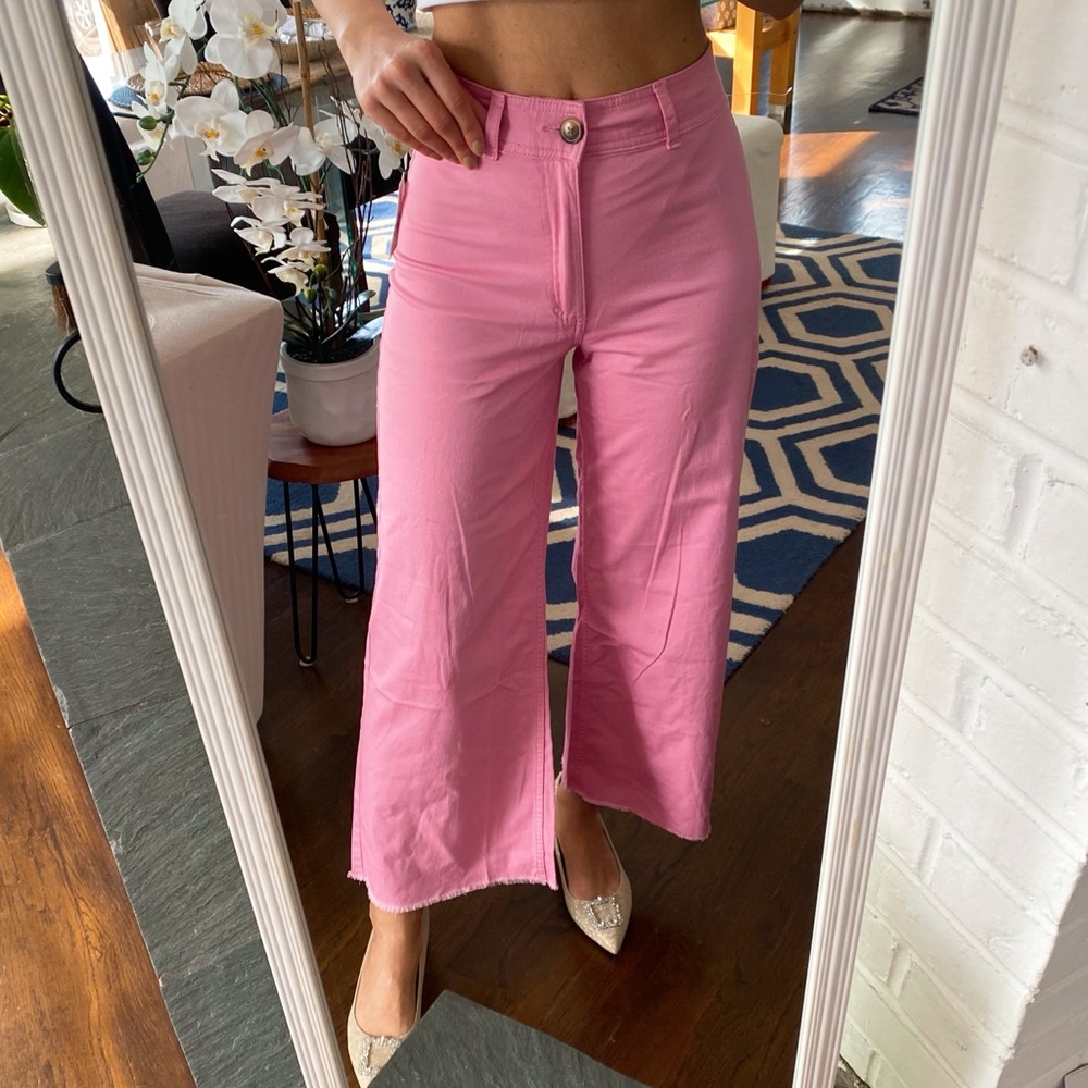 BILLABONG Pink Side Kick High Waist Wide Leg Pants! 💗 - Picture 5 of 16